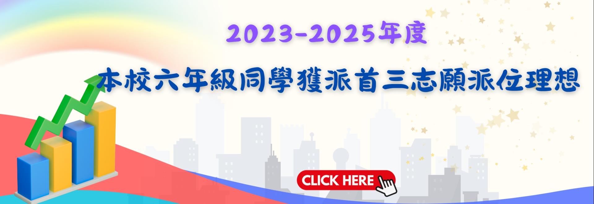 2022-2025六年級獲派首3志願學生
